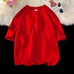 100% Cotton O-Neck Oversized Summer Short Sleeve Men’s T Shirt HipHop Streetwear