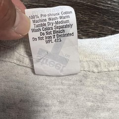 Vintage Levi’s Button Your Fly Shirt Mens Large Gray 501 90s USA Graphic Tee