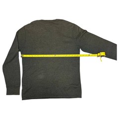Polo Ralph Lauren Waffle Knit Thermal Crewneck Cotton Long Sleeve Shirt Grey L