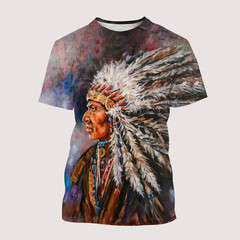 India Style Gift For Family Black T-shirt 3D S-5XL