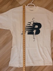 New Balance Mens XL T-Shirt White Runner Running Vintage Y2K Made in USA