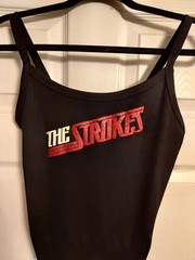 The strokes tank top the strokes crop top red glitter sparkles Shirt Xs_3xl