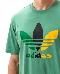 NEW MEN’S ADIDAS ORIGINALS MULTI COLOR TREFOIL SHIRT SIZE Small #IZ2571