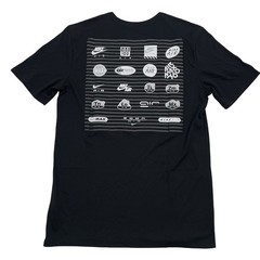 Nike Air Max Graphic Size M Black Tee (Retail $40)
