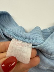 Vintage Stedman Shirt Mens Large Blue Blank Crewneck Short Sleeve Tee Basic
