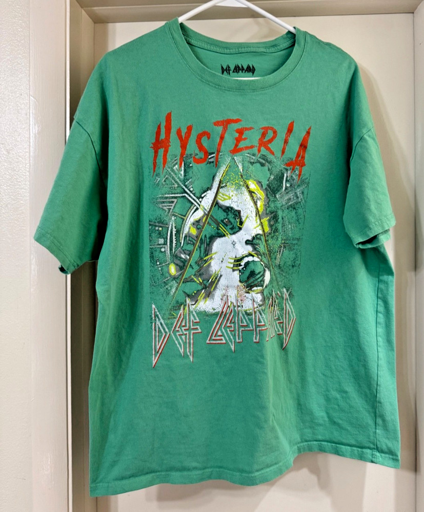 1987 Vintage Def Leppard US Hysteria Tour Concert T-Shirt Size S/M