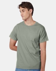 Hanes 5250 4XL Authentic Short Sleeve Men’s Cotton T-Shirt Stonewashed Green