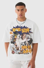 Shaq Big Slam Boxy Vintage Graphic Basketball Tee Streetwear Y2K