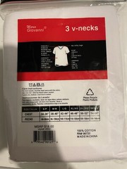Marco Giovanni PREMIUM Large V-Neck Cotton Shirts 3pcs/pack