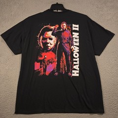 HALLOWEEN 2 MICHAEL MEYERS SHIRT Extra Large XL Black Movie Horror Retro NWOT