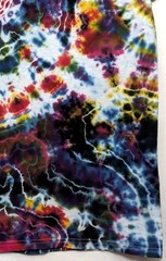 Handmade Tie Dye Rainbow Multicolor Geode Pattern Small Shirt 17″ W X 24.5″ L