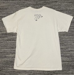 Vintage Bear With Antlers Geometric Style Shirt Size L Cream Color