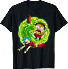 Rick and Morty Shirt Portal with Monster T-Shirt T-Shirt