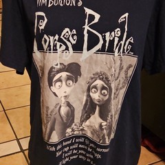 Hybrid Apparel Men’s XXL Navy Crew Neck Short Sleeve Corpse Bride Graphic Tee