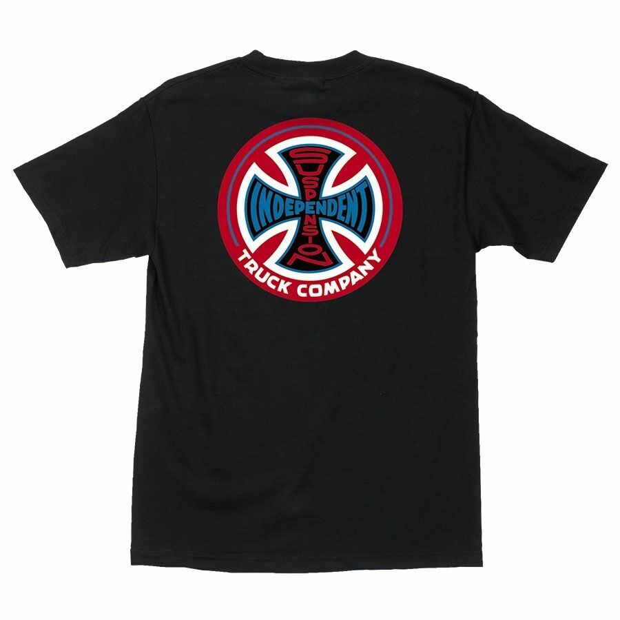 Independent Trucks SUSPENSION SKETCH Skateboard T Shirt BLACK w/RED Logo