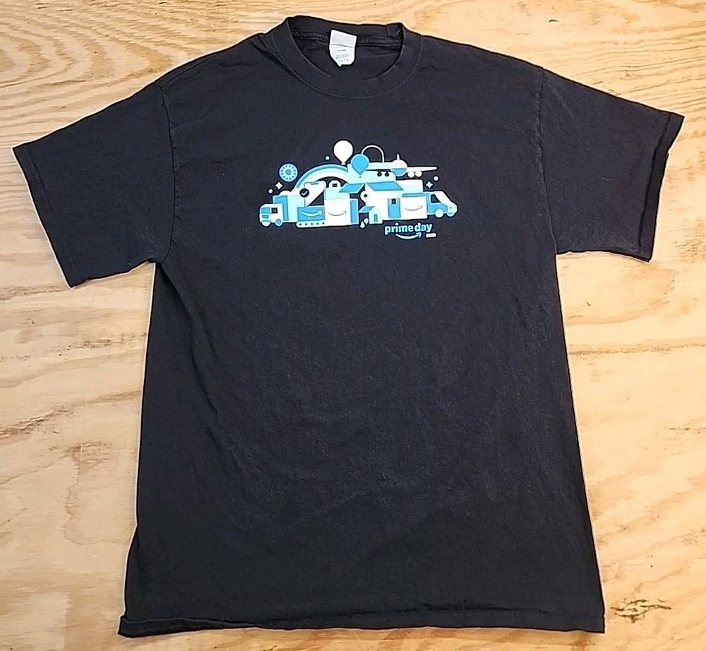 Amazon Prime 2023 Graphics Black Cotton T-shirt Mens Large