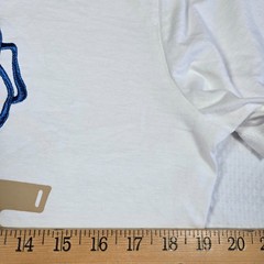 True Religion Mens T shirt M with Metallic Blue stitched