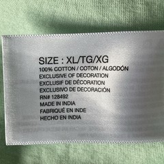 Greg Norman Men’s XL Mint Green Pocket T-Shirt Shark Logo SS Excellent