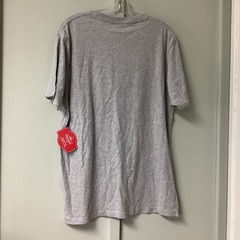 New Holiday Time Mens Large Gray Crew Neck Christmas T Shirt “ Making Bright “