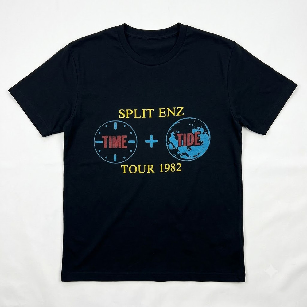 Collection 1982 Split Enz Tour ‘Frenz Of The Enz Ablum T-shirt S to 5XL DL085 FR