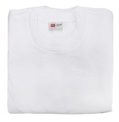 BYC Men’s Classic White Cotton Undershirts Crewneck T-Shirts Pack of 6
