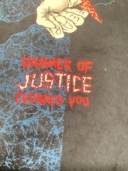 Metallica Damaged Justices T Shirt Men’s 2 Xl hammer Of justice Skull Harvest