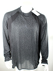 New NIKE Air Jordan Men’s XL Dri-Fit ADV Black / Gray Long-Sleeve Shirt MSRP $80