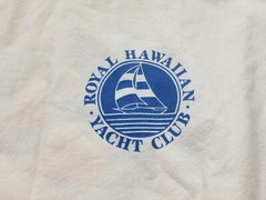 Vtg Royal Hawaiian Yacht Club Made In USA T-Shirt Size Small 19×24.5