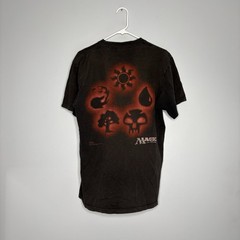 Vintage 90s Magic The Gathering Mana Symbols Role Playing T Shirt Rare Size L