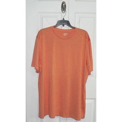 BCG Men’s Melange Short Sleeve Jersey Crew Neck T-Shirt in Tangerine Tango 2XL