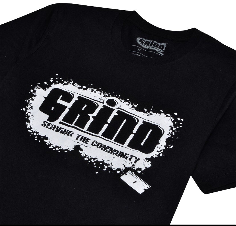 Urban hip hop Streetwear GRIND. Black, cotton, FREE SHIPPING sizes M-2XL