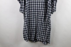 Vintage 90s Mens XL Faded Flannel Pajamas Night Gown Pullover Shirt Plaid USA
