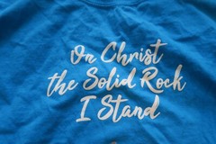 Port and Company Matthew 7:24 On Christ the Solid Rock I Stand T-Shirt Blue Med