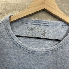Faherty Shirt Mens XL Blue Cloud Cotton Pima Modal Heather Crewneck T-Shirt