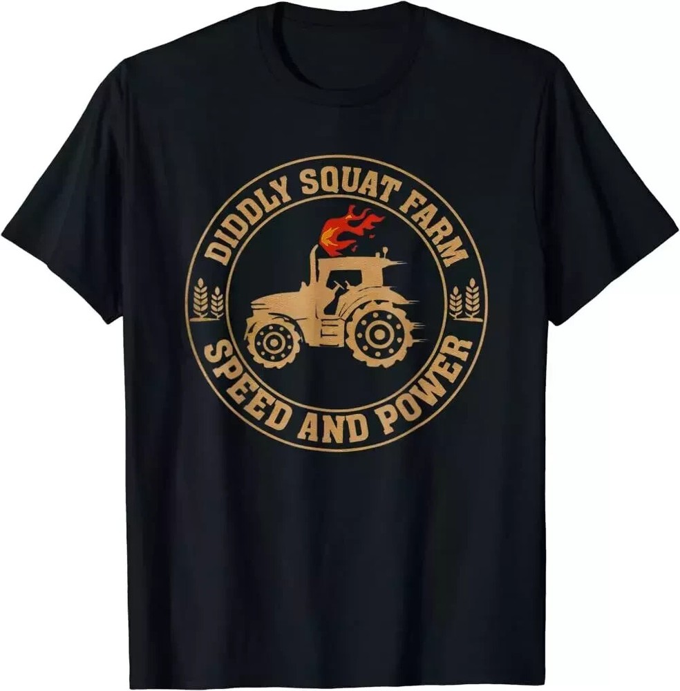 Diddly Squat Farm Speed ​​And Power T-Shirt Gift for Dad Perfect Tractor Design