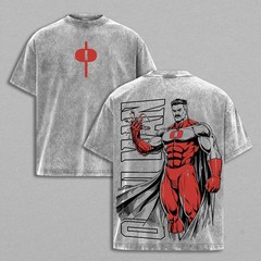 Omni-Man – Invincible Graphic Tee Vintage Washed Oversized Heavyweight Tee