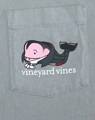 VINEYARD VINES Mens Grey Halloween T-Shirt 43 In Chst 28 In Lng Sz M EXC