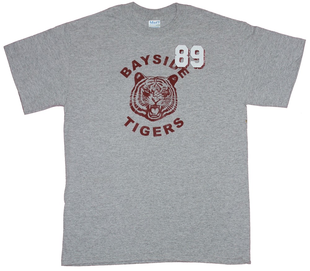 Saved By the Bell Mens T-Shirt – Distressed Bayside 89 School Logo