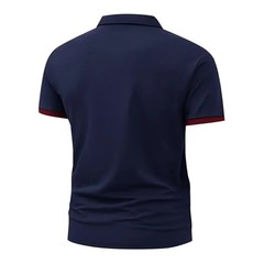 100% Polyester Men Clothes New Summer Pure Color Short Sleeve Business Casual Go