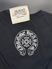 Chrome Hearts Flame Logo Short Sleeve Pocket Tee Shirt M Black Pre-Owned
