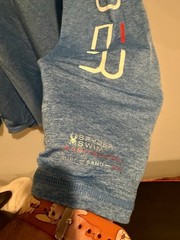 New Spyder XL Swim Men’s Long Sleeve T-Shirt UPF50+ Swim Rash Guard Blue