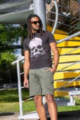 D555 Duke Tall Mens Skull Printed T-Shirt Black LT 1XLT 2XLT 3XLT (601706-T)
