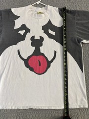Vtg Big Dogs Dog Face T Shirt XL All Over Print USA Single Stitch 90’s Graphic T