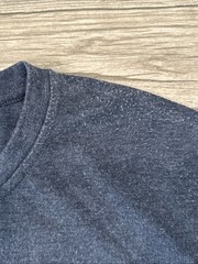 2017 Croft & Barrow Easy Care Long Sleeve Henley Navy Sail Heather Tee Size 4XB