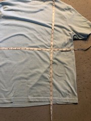 Chaps Shirt Men’s Extra Large Baby Blue Solid Layering Cotton Casual Tee