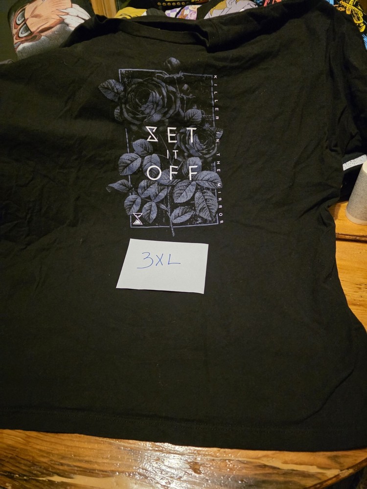 Set It Off Killer In The Mirror Graphic Black Men’s 3XL T-Shirt