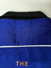 Rare Boeing Starliner Mars Project Blue Black Retro Bowling S/S Shirt Mens L EUC