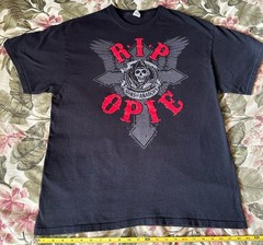 Sons Of Anarchy RIP Opie T Shirt Delta Pro Weight Black Graphic Tee XL