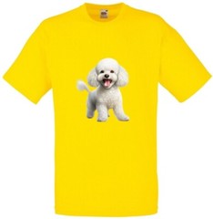 Bichon Friese Dog White Pet Family Novelty T Shirt Various Colours And Sizes
