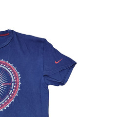 Nike LeBron James Lion Logo T Shirt Men L Navy Blue Mandala World Tour Top